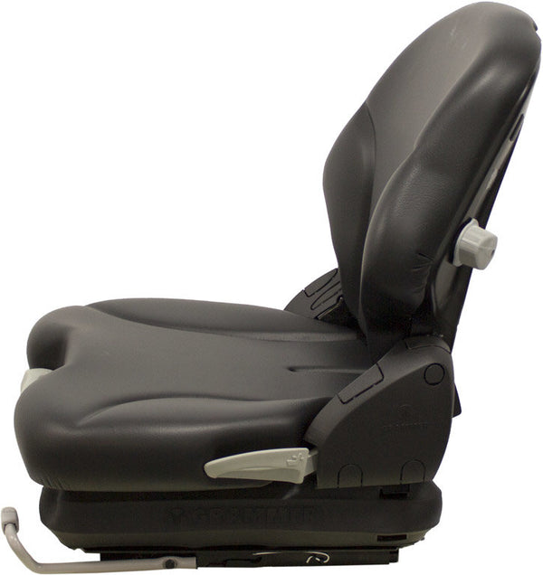 Bobcat Toolcat Replacement Seat & Mechanical Suspension - Fits Various Models - Black Vinyl