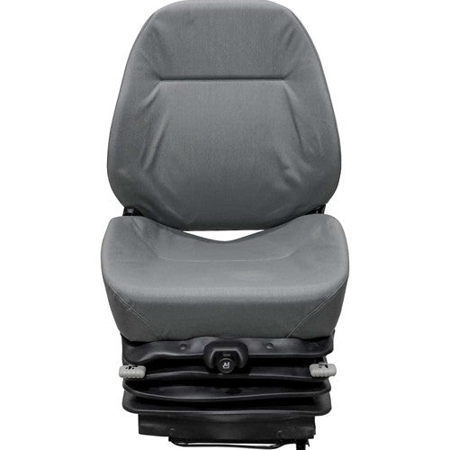 John Deere Wheel Loader Replacement Seat & Air Suspension - Fits Various Models - Gray Cloth