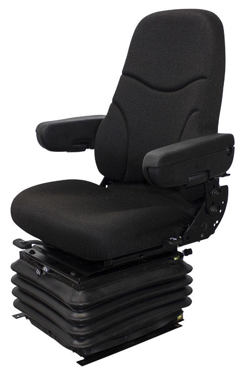 Case Dozer Replacement Seat & Air Suspension - Fits Various Models - Gray Cloth