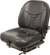 Lull Telehandler Replacement Seat & Mechanical Suspension - Fits Various Models - Black Vinyl