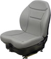 Daewoo Skid Steer Seat & Mechanical Suspension - Fits Various Models - Gray Vinyl