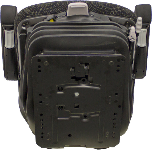 Caterpillar Excavator Replacement Seat & Air Suspension - Fits Various Models - Black/Gray Cloth