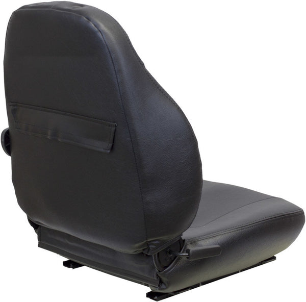 Gehl Telehandler Replacement Seat Assembly - Fits Various Models - Black Vinyl