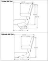 Case Wheel Loader Replacement Seat & Mechanical Suspension - Fits Various Models - Red Cloth