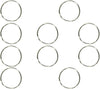 1.75" - 1 3/4" Heavy Duty Split Key Ring, Nickel Plated - USA (10 PACK)