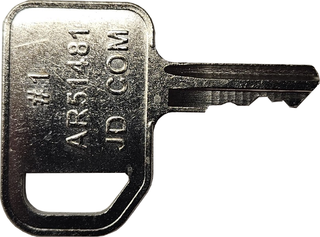 1 (JD) John Deere/Indak Replacement Key | Tornado Heavy Equipment