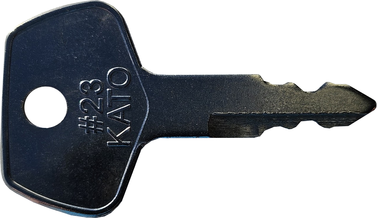 23 (KV02) Kato Replacement Key | Tornado Heavy Equipment Parts 23 (KV02) Kato Replacement Key | Tornado Heavy Equipment Parts