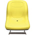 John Deere 2210 Compact Utility Tractor Replacement Bucket Seat With Hinge Bracket - Yellow Vinyl