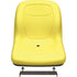 John Deere 2210 Compact Utility Tractor Bucket Seat With Hinge Bracket - Yellow Vinyl