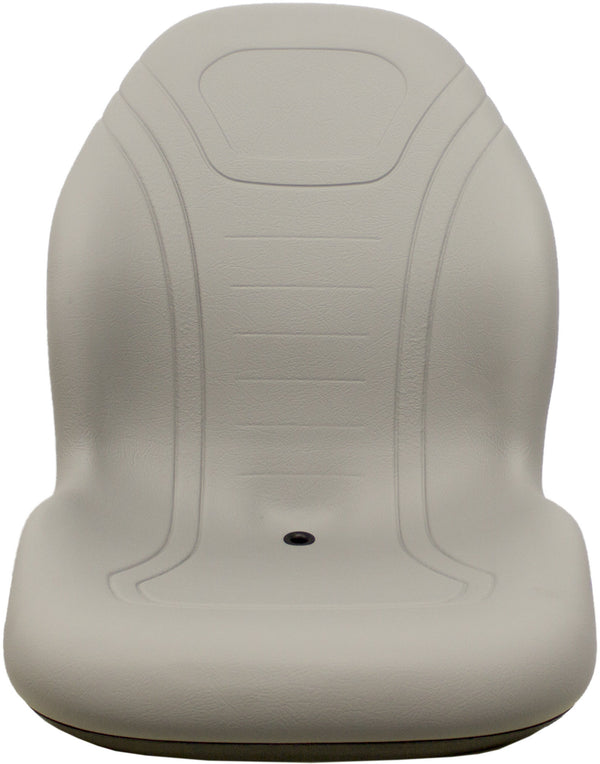 Case Skid Steer Replacement Bucket Seat - Fits Various Models - Gray Vinyl