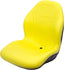 Case Skid Steer Replacement Bucket Seat - Fits Various Models - Yellow Vinyl