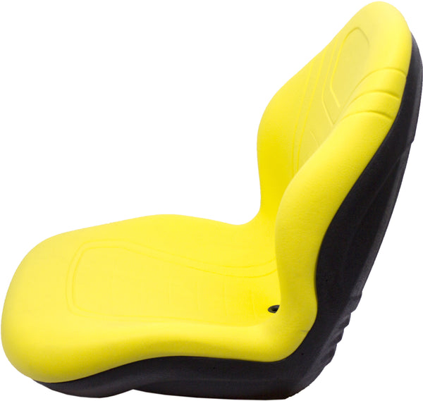 Case Skid Steer Replacement Bucket Seat - Fits Various Models - Yellow Vinyl