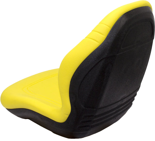 Case Skid Steer Replacement Bucket Seat - Fits Various Models - Yellow Vinyl