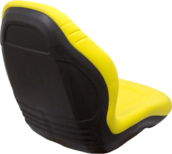 Case Skid Steer Replacement Bucket Seat - Fits Various Models - Yellow Vinyl