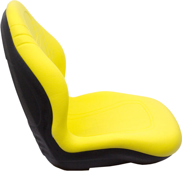 Case Skid Steer Replacement Bucket Seat - Fits Various Models - Yellow Vinyl