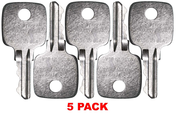 John Deere AR51481 Backhoe Dozer Ignition Keys Made in USA *5 Pack*