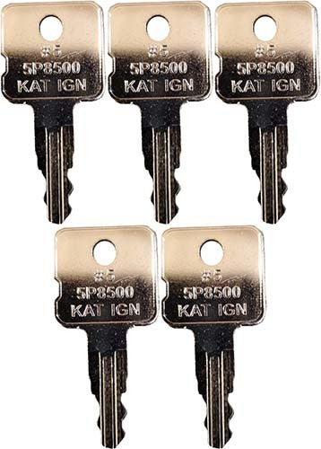 #5 (5P8500) Caterpillar Ignition Replacement Key *5 Pack*