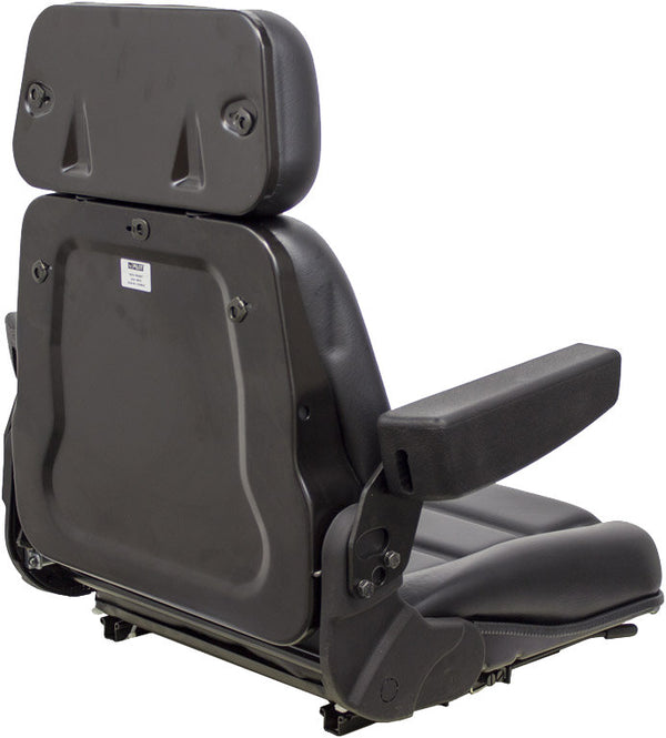 New Holland Dozer Replacement Seat Assembly - Fits Various Models - Black Vinyl