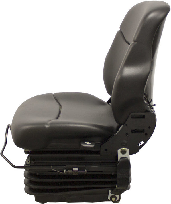 Case Dozer Replacement Seat & Mechanical Suspension - Fits Various Models - Black Vinyl