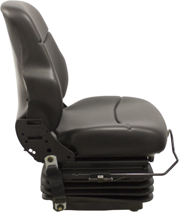 Case Dozer Replacement Seat & Mechanical Suspension - Fits Various Models - Black Vinyl