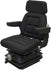 Case Wheel Loader Replacement Seat & Mechanical Suspension - Fits Various Models - Black Cloth