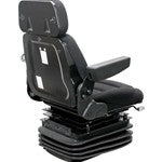 Case Wheel Loader Replacement Seat & Mechanical Suspension - Fits Various Models - Black Cloth