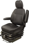 Komatsu Dozer Replacement Seat & Mechanical Suspension - Fits Various Models - Black Vinyl