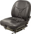 Case Skid Steer Replacement Seat & Mechanical Suspension - Fits Various Models - Black Vinyl