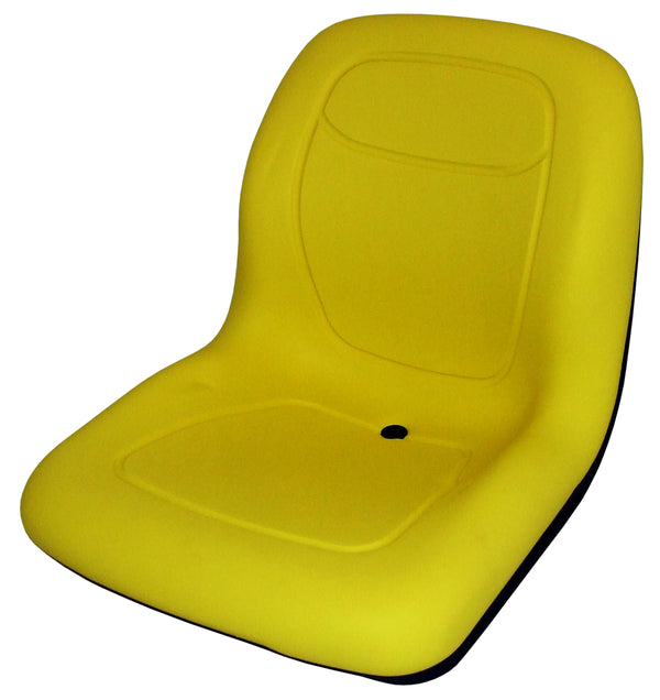 John Deere Compact Utility Tractor Replacement Bucket Seat - Fits Various Models - Yellow Vinyl