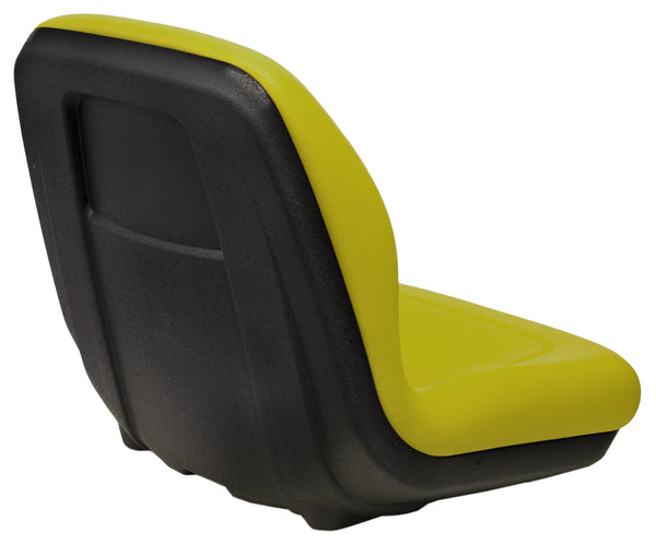 John Deere Compact Utility Tractor Replacement Bucket Seat - Fits Various Models - Yellow Vinyl