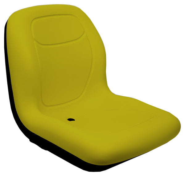 John Deere Compact Utility Tractor Replacement Bucket Seat - Fits Various Models - Yellow Vinyl