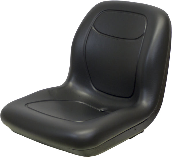 Caterpillar Skid Steer Replacement Bucket Seat - Fits Various Models - Black Vinyl