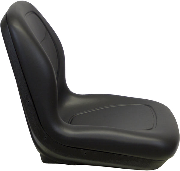 Caterpillar Skid Steer Replacement Bucket Seat - Fits Various Models - Black Vinyl