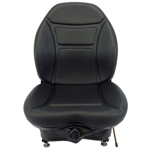 Case Skid Steer Replacement Seat & Mechanical Suspension - Fits Various Models - Black Vinyl