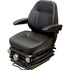 Caterpillar Excavator Replacement Seat & Mechanical Suspension - Fits Various Models - Black Vinyl