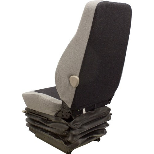 Caterpillar Excavator Replacement Seat & Air Suspension (24V) - Fits Various Models - Gray Cloth