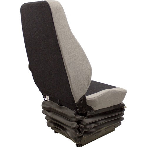 Caterpillar Excavator Replacement Seat & Air Suspension (24V) - Fits Various Models - Gray Cloth