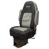 High-Back Truck Seat/Backrest Cover Kit - Black/Gray