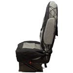 High-Back Truck Seat/Backrest Cover Kit - Black/Gray