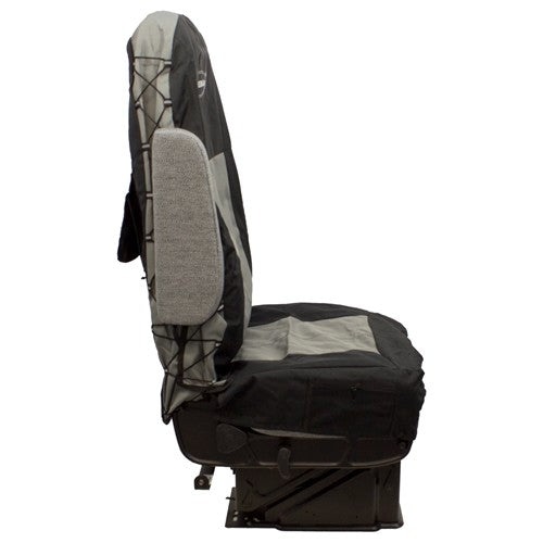 High-Back Truck Seat/Backrest Cover Kit - Black/Gray