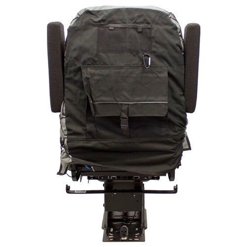 Mid-Back Truck Seat/Backrest Replacement Cover Kit - Black/Gray