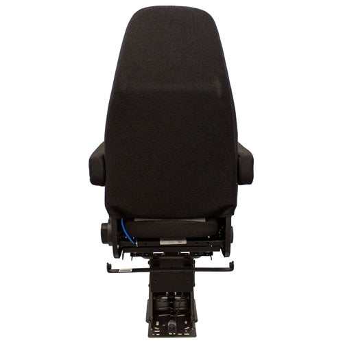 Semi Truck Replacement Seat - High-Back - Black/Gray Cloth