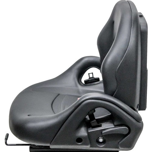 Mitsubishi Forklift Replacement Seat - Fits Various Models - Black Vinyl