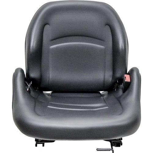 Mitsubishi Forklift Replacement Seat - Fits Various Models - Black Vinyl