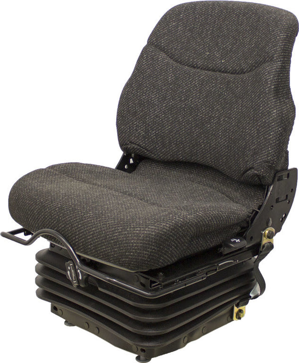 Case Dozer Replacement Seat & Mechanical Suspension - Fits Various Models - Gray Cloth