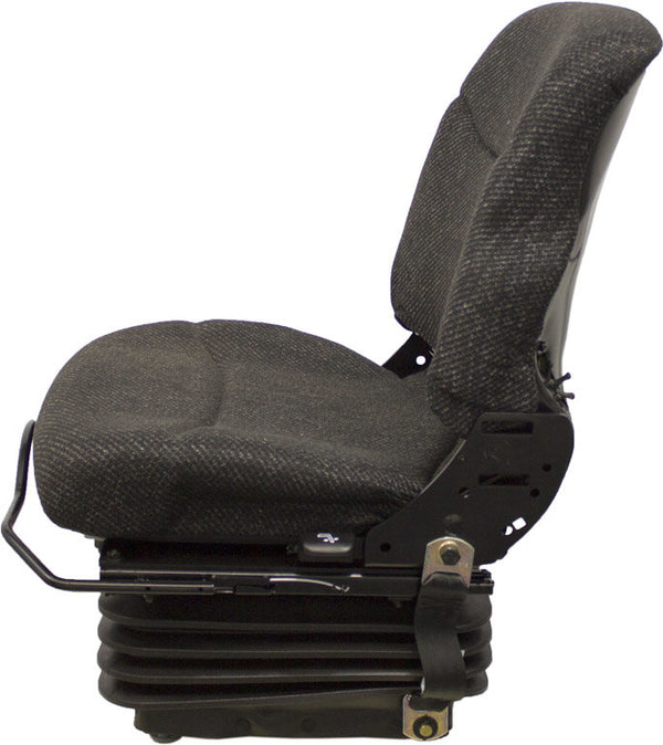 Case Dozer Replacement Seat & Mechanical Suspension - Fits Various Models - Gray Cloth