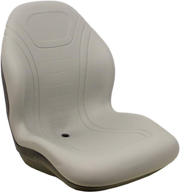 Caterpillar Roller Replacement Bucket Seat - Fits Various Models - Gray Vinyl