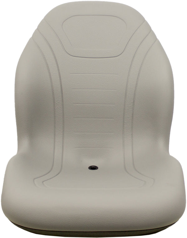 Gravely Everride and Pro Lawn Mower Bucket Seat - Fits Various Models - Gray Vinyl