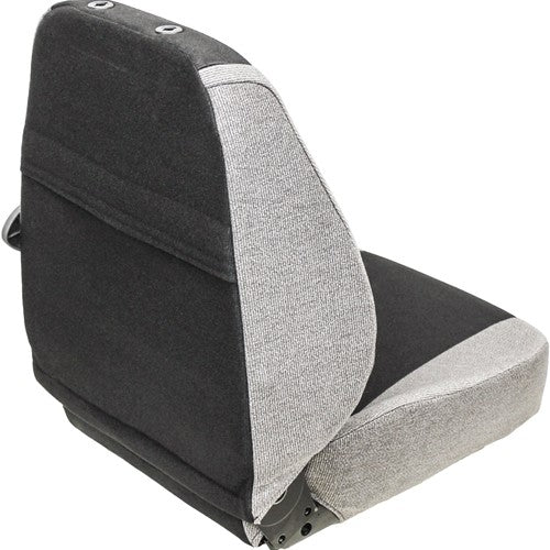 Case Excavator Seat Assembly - Fits Various Models - Gray Cloth