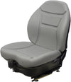 Case Skid Steer Replacement Seat & Mechanical Suspension - Fits Various Models - Gray Vinyl